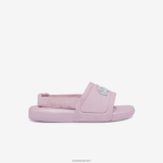 Lacoste l.30 שקופיות סינתטיות DZ4D0D2967 ורוד בהיר ולבן 208 תינוקות