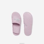 Lacoste l.30 שקופיות סינתטיות DZ4D0D2967 ורוד בהיר ולבן 208 תינוקות - Image 4