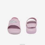 Lacoste l.30 שקופיות סינתטיות DZ4D0D2967 ורוד בהיר ולבן 208 תינוקות - Image 5