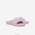 Lacoste l.30 שקופיות סינתטיות DZ4D0D3233 ורוד בהיר ולבן 208 ילדים - Image 2