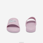 Lacoste l.30 שקופיות סינתטיות DZ4D0D3233 ורוד בהיר ולבן 208 ילדים - Image 5