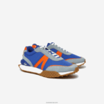 Lacoste l-spin נעלי חוץ מעור חורף וטקסטיל דלוקס DZ4D0D1780 כחול כתום ba1 גברים - Image 2