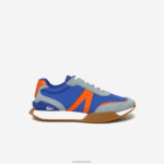 Lacoste l-spin נעלי חוץ מעור חורף וטקסטיל דלוקס DZ4D0D1780 כחול כתום ba1 גברים