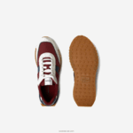 Lacoste l-spin נעלי חוץ מעור חורף וטקסטיל דלוקס DZ4D0D1781 מסטיק חיל הים gu1 גברים - Image 4