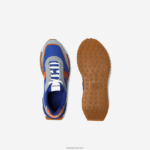 Lacoste l-spin נעלי חוץ מעור חורף וטקסטיל דלוקס DZ4D0D1780 כחול כתום ba1 גברים - Image 4