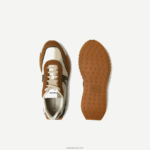 Lacoste l-spin נעלי חוץ מעור חורף וטקסטיל דלוקס DZ4D0D1782 מסטיק שיזוף tg5 גברים - Image 4