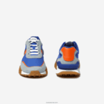 Lacoste l-spin נעלי חוץ מעור חורף וטקסטיל דלוקס DZ4D0D1780 כחול כתום ba1 גברים - Image 5