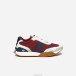 Lacoste l-spin נעלי חוץ מעור חורף וטקסטיל דלוקס DZ4D0D1781 מסטיק חיל הים gu1 גברים