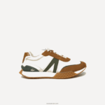 Lacoste l-spin נעלי חוץ מעור חורף וטקסטיל דלוקס DZ4D0D1782 מסטיק שיזוף tg5 גברים