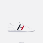 Lacoste lerond tricolore עור ונעלי ספורט סינתטיות DZ4D0D1914 לבן/צי ואדום 407 גברים