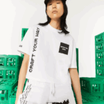 Lacoste live x minecraft חולצת טריקו קצרה מכותנה אורגנית DZ4D0D2605 לבן 001 נשים