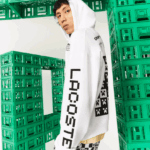 Lacoste live x minecraft קפוצ'ון צמר משוחרר DZ4D0D1165 לבן 001 גברים