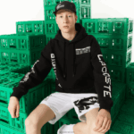 Lacoste live x minecraft קפוצ'ון צמר משוחרר DZ4D0D1166 שחור 031 גברים