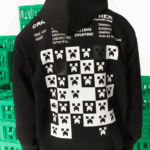 Lacoste live x minecraft קפוצ'ון צמר משוחרר DZ4D0D1166 שחור 031 גברים - Image 3