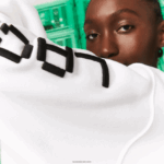 Lacoste live x minecraft שמלת קפוצ'ון פליסה אורגנית DZ4D0D2521 לבן 001 נשים - Image 8