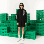 Lacoste live x minecraft שמלת קפוצ'ון פליסה אורגנית DZ4D0D2522 שחור 031 נשים