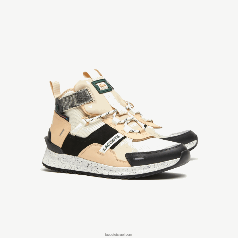 Lacoste run breaker נעלי חוץ בצבע עור DZ4D0D1792 שחור ולבן 454 גברים - Image 2