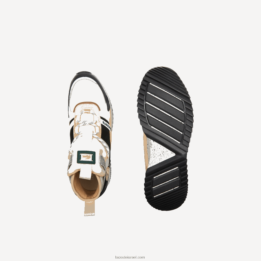 Lacoste run breaker נעלי חוץ בצבע עור DZ4D0D1792 שחור ולבן 454 גברים - Image 5