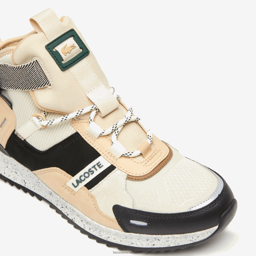 Lacoste run breaker נעלי חוץ בצבע עור DZ4D0D1792 שחור ולבן 454 גברים - Image 6