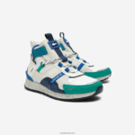 Lacoste run breaker עור ונעלי חוץ סינתטיות DZ4D0D1847 לבן ירוק wg1 גברים - Image 2