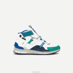 Lacoste run breaker עור ונעלי חוץ סינתטיות DZ4D0D1847 לבן ירוק wg1 גברים