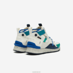 Lacoste run breaker עור ונעלי חוץ סינתטיות DZ4D0D1847 לבן ירוק wg1 גברים - Image 3
