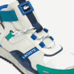 Lacoste run breaker עור ונעלי חוץ סינתטיות DZ4D0D1847 לבן ירוק wg1 גברים - Image 6