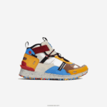 Lacoste run breaker עור ונעלי חוץ סינתטיות DZ4D0D1848 אוף לבן וחום ow8 גברים