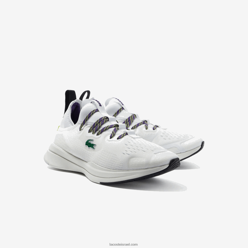 Lacoste run spin comfort נעלי ספורט טקסטיל DZ4D0D1795 לבן & אוף לבן 65 ט גברים - Image 2