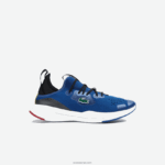 Lacoste run spin comfort צבע טקסטיל ניגודיות נעלי ספורט DZ4D0D1882 כחול לבן 221 גברים