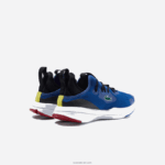 Lacoste run spin comfort צבע טקסטיל ניגודיות נעלי ספורט DZ4D0D1882 כחול לבן 221 גברים - Image 3