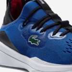 Lacoste run spin comfort צבע טקסטיל ניגודיות נעלי ספורט DZ4D0D1882 כחול לבן 221 גברים - Image 6