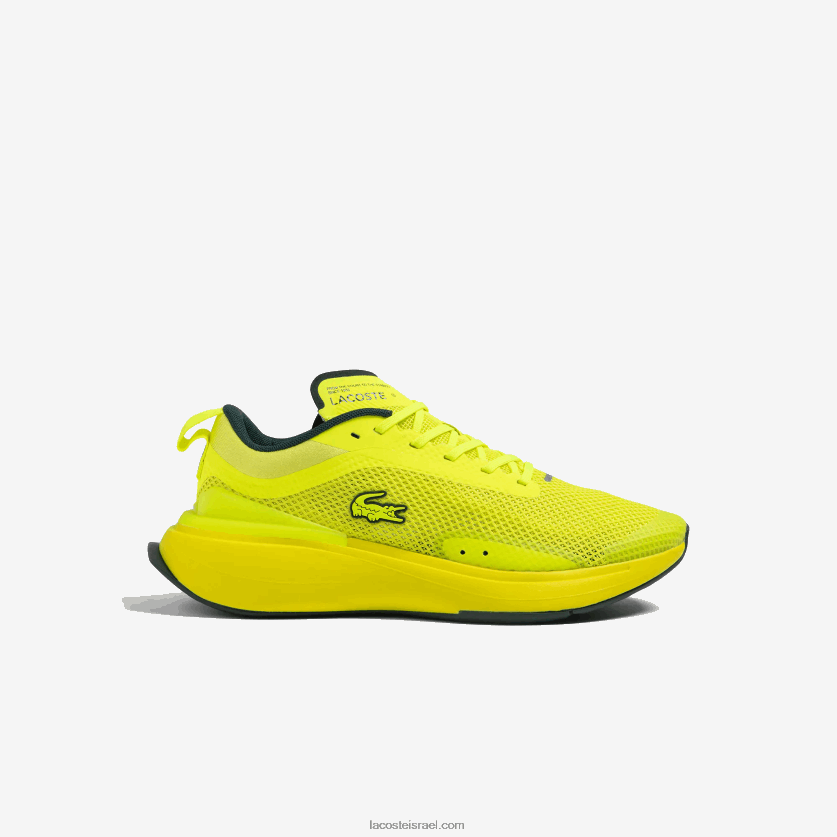 Lacoste run spin evolution נעלי ספורט טקסטיל DZ4D0D2686 צהוב 2t7 נשים - Image 1