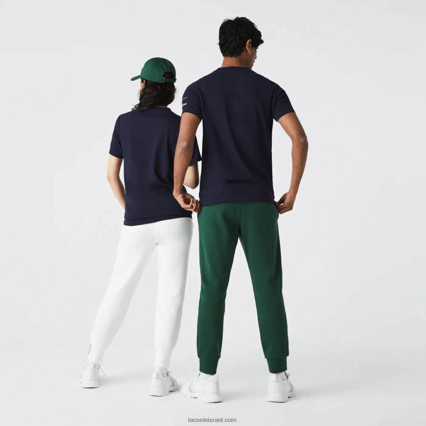 Lacoste sport x theo curin חולצת טריקו גרפית מג'רזי DZ4D0D944 כחול כהה לבן vll נשים - Image 3