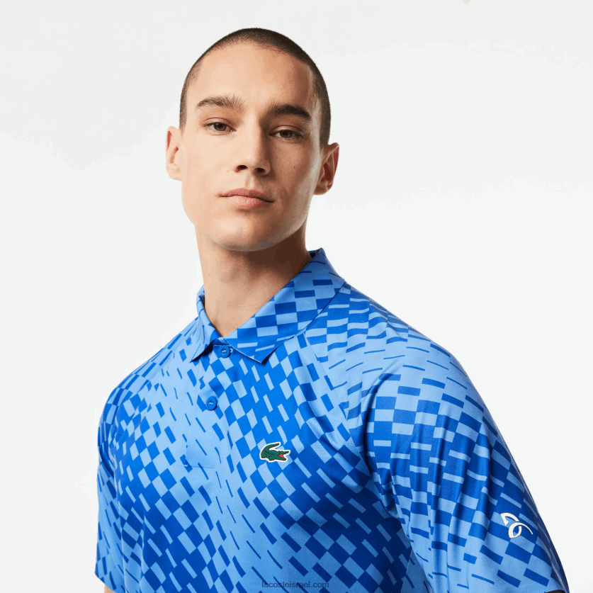 Lacoste tennis x novak djokovic שחקן גרסת פולו DZ4D0D43 כחול yi5 גברים - Image 2