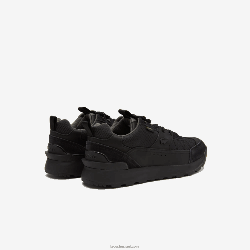 Lacoste urban breaker lo gtx סניקרס מטקסטיל ועור DZ4D0D1864 שחור 02h גברים - Image 2
