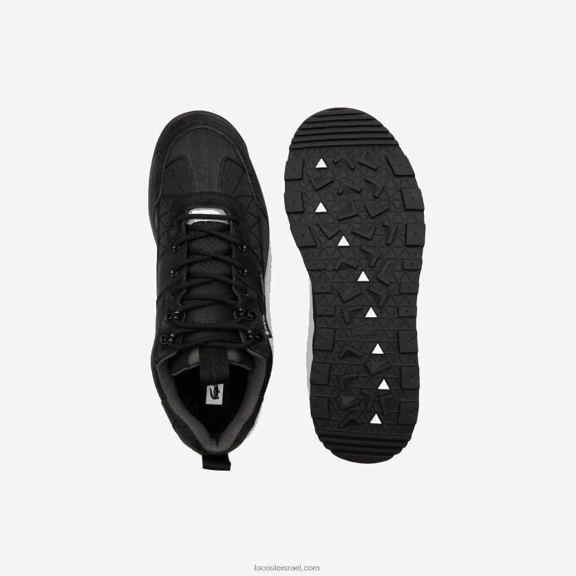 Lacoste urban breaker lo gtx סניקרס מטקסטיל ועור DZ4D0D1864 שחור 02h גברים - Image 3