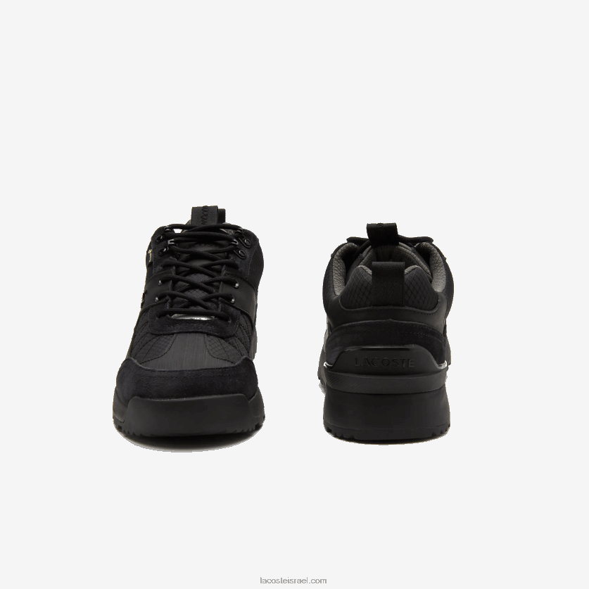 Lacoste urban breaker lo gtx סניקרס מטקסטיל ועור DZ4D0D1864 שחור 02h גברים - Image 4