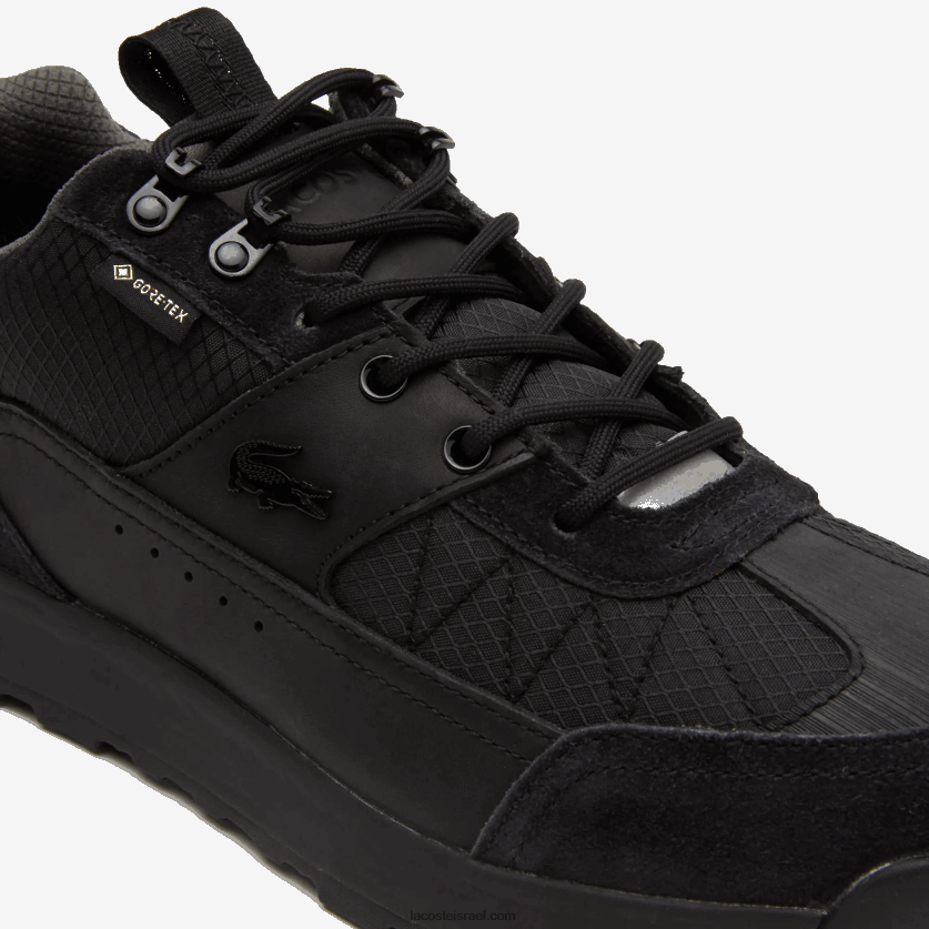 Lacoste urban breaker lo gtx סניקרס מטקסטיל ועור DZ4D0D1864 שחור 02h גברים - Image 5