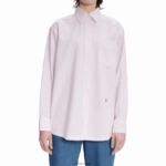 lacoste x a.p.c. חולצת כותנה עם פסים DZ4D0D2660 לבן ורוד m5u נשים - Image 3