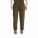 lacoste x a.p.c. מכנסי טרנינג צמר כותנה DZ4D0D1196 ירוק חאקי wtw גברים - Image 2