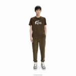 lacoste x a.p.c. מכנסי טרנינג צמר כותנה DZ4D0D1196 ירוק חאקי wtw גברים