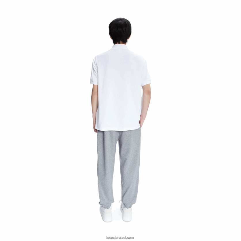 lacoste x a.p.c. פולו פטיט פיקה כותנה בגזרה רופפת DZ4D0D927 לבן 001 גברים - Image 2