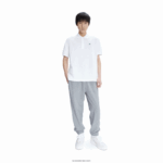 lacoste x a.p.c. פולו פטיט פיקה כותנה בגזרה רופפת DZ4D0D927 לבן 001 גברים