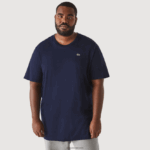 Lacoste xl חולצת טריקו של פימה כותנה ג'רסי בכושר רגיל DZ4D0D653 כחול כהה 166 גברים - Image 2