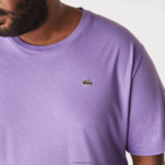 Lacoste xl חולצת טריקו של פימה כותנה ג'רסי בכושר רגיל DZ4D0D822 gfu סגול גברים - Image 2