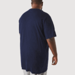 Lacoste xl חולצת טריקו של פימה כותנה ג'רסי בכושר רגיל DZ4D0D653 כחול כהה 166 גברים - Image 3