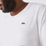 Lacoste xl חולצת טריקו של פימה כותנה ג'רסי בכושר רגיל DZ4D0D651 לבן 001 גברים - Image 4