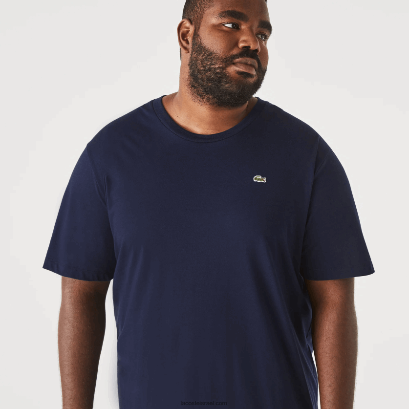lacoste_xl_d797d795d79cd7a6d7aa_d798d7a8d799d7a7d795_d7a9d79c_d7a4d799d79ed794_d79bd795d7aad7a0d794_d792d7a8d7a1d799_d791d79b.png Lacoste xl חולצת טריקו של פימה כותנה ג'רסי בכושר רגיל DZ4D0D653 כחול כהה 166 גברים - Image 1