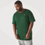 Lacoste xl חולצת טריקו של פימה כותנה ג'רסי בכושר רגיל DZ4D0D684 ירוק 132 גברים